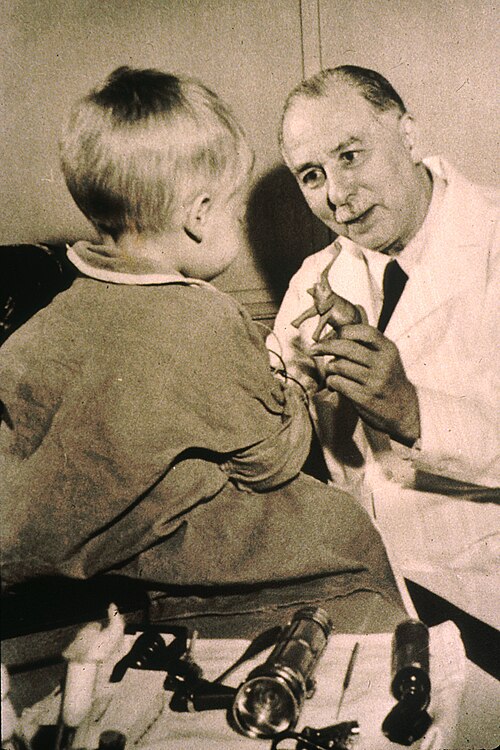 Portrait of Sidney Farber, who induced leukemia remissions with aminopterin