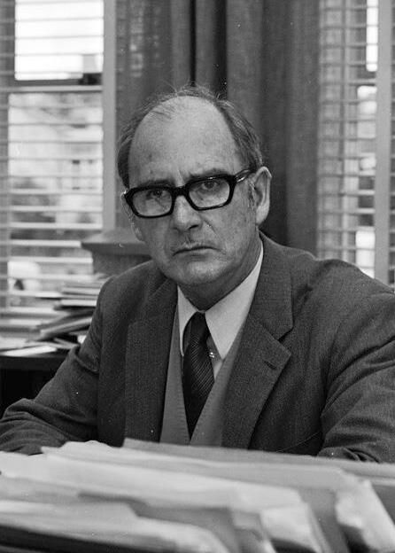 Portrait of psychiatrist John Cade, who introduced lithium for mania