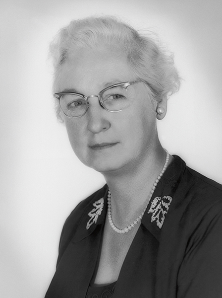 Portrait of Virginia Apgar, who devised the Apgar newborn assessment score