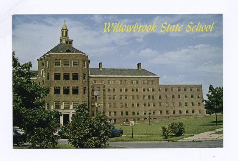 Postcard view of Willowbrook State School, Staten Island