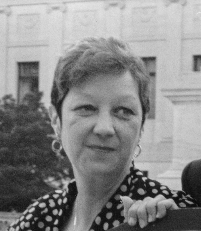 Norma McCorvey, the Jane Roe of the case, at the Supreme Court in 1989