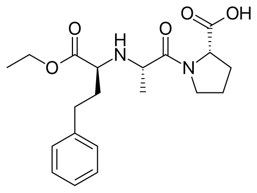 Molecular structure of enalapril