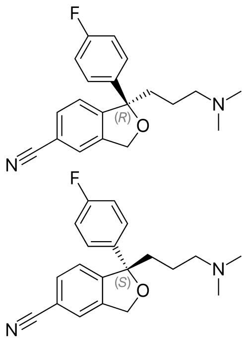 Chemical structure of citalopram, the first-step drug in STAR*D